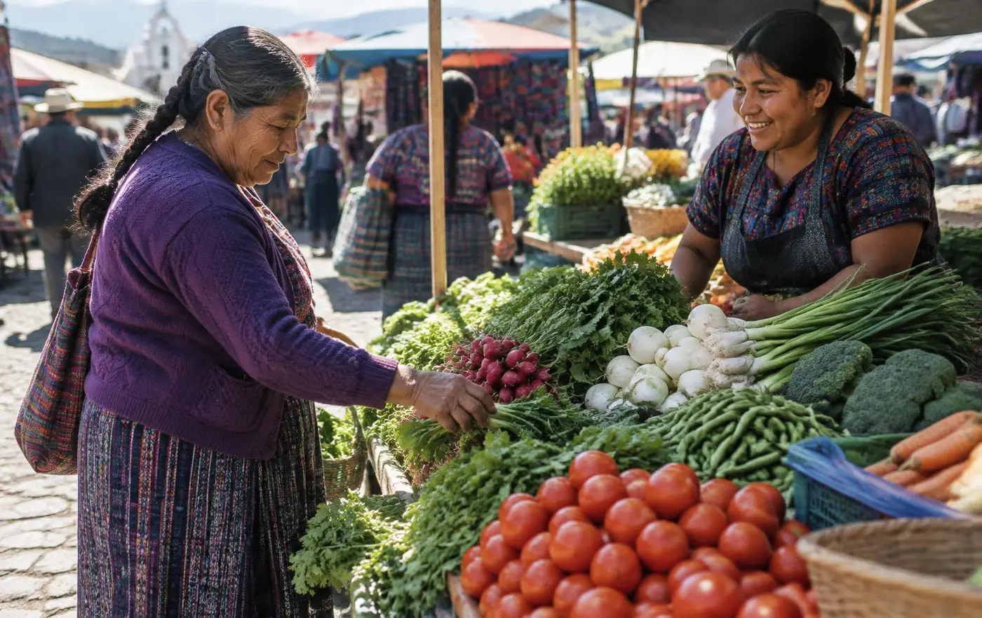 Back at the market